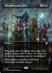 (382) Blasphemous Edict - MANA FOIL